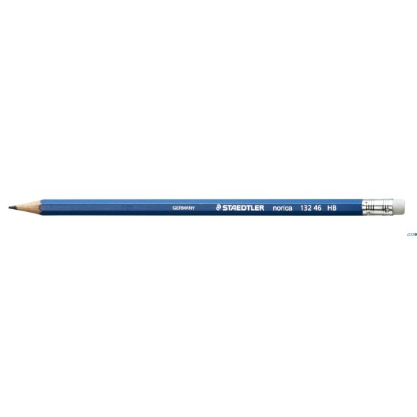 Ołówek Norica, szeciokątny, z gumką, tw. HB, Staedtler S 132 46-HB