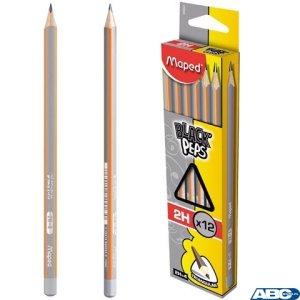 Ołówek drewniany Blackpeps 2H MAPED 850025 + B50:B60