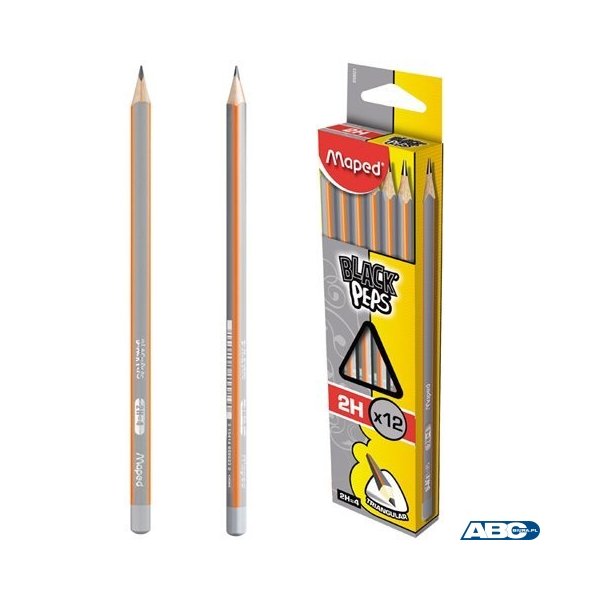 Ołówek drewniany Blackpeps 2H MAPED 850025+B50:B60