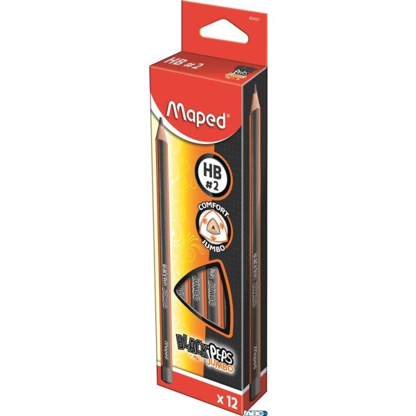 Ołówek BLACKPEPS JUMBO HB 854021 MAPED