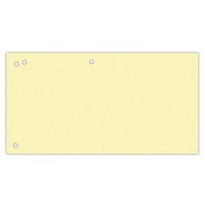 Przekładki OFFICE PRODUCTS, karton, 1 / 3 A4, 240x105mm, 100szt., żółte