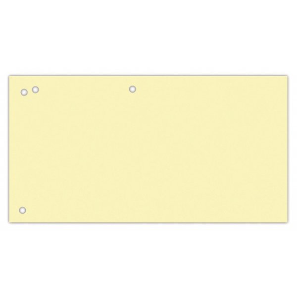 Przekładki OFFICE PRODUCTS, karton, 1/3 A4, 240x105mm, 100szt., żółte
