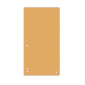 Przekładki DONAU, karton, 1 / 3 A4, 235x105mm, 100szt., pomarańczowe