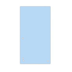 Przekładki DONAU, karton, 1 / 3 A4, 235x105mm, 100szt., niebieskie