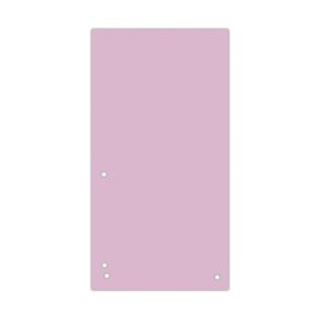 Przekładki DONAU, karton, 1 / 3 A4, 235x105mm, 100szt., jasnoróżowe