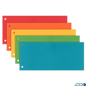 Przekładki 1 / 3 A4 Maxi Esselte, mix kolorów, 100 szt., 624450