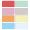 Przekładki OFFICE PRODUCTS, karton, 1 / 3 A4, 240x105mm, 100szt., mix kolorów