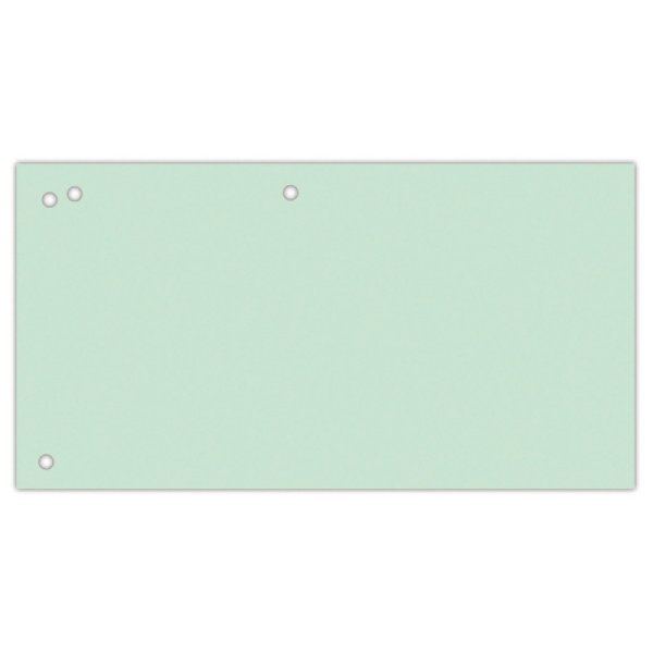 Przekładki OFFICE PRODUCTS, karton, 1/3 A4, 240x105mm, 100szt., zielone