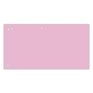 Przekładki OFFICE PRODUCTS, karton, 1 / 3 A4, 240x105mm, 100szt., różowe