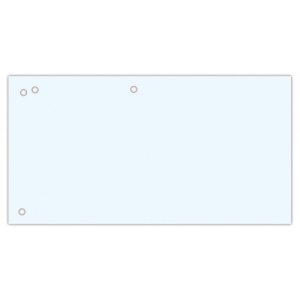 Przekładki OFFICE PRODUCTS, karton, 1 / 3 A4, 240x105mm, 100szt., białe