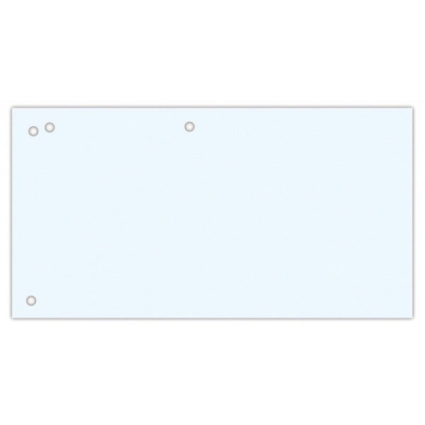 Przekładki OFFICE PRODUCTS, karton, 1/3 A4, 240x105mm, 100szt., białe