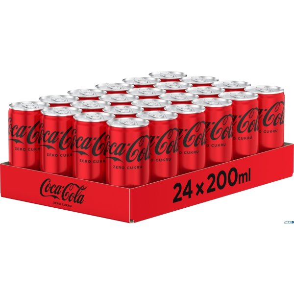Napój COCA COLA ZERO 0.2L PUSZKA (24szt.) KAUCJA