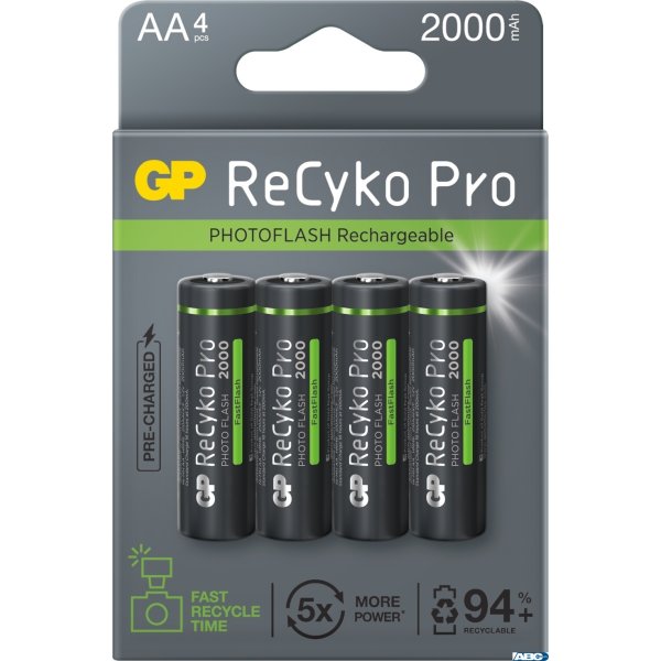 Akumulator NiMH GP, AA, 1.2V, min 2000mAh (4) GP Batteries 210AAHCF-APCEB4