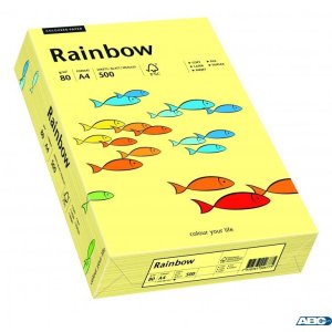 Papier xero kolorowy RAINBOW jasnożółty R12 88042297