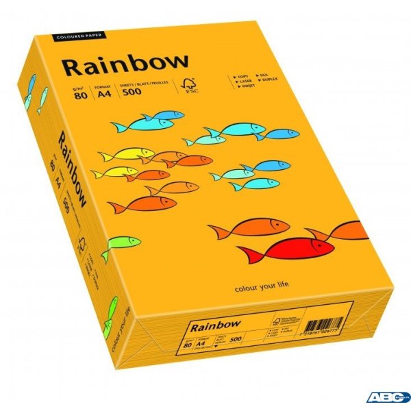 Papier xero kolorowy RAINBOW jasnopomarańczowy R22 88042409