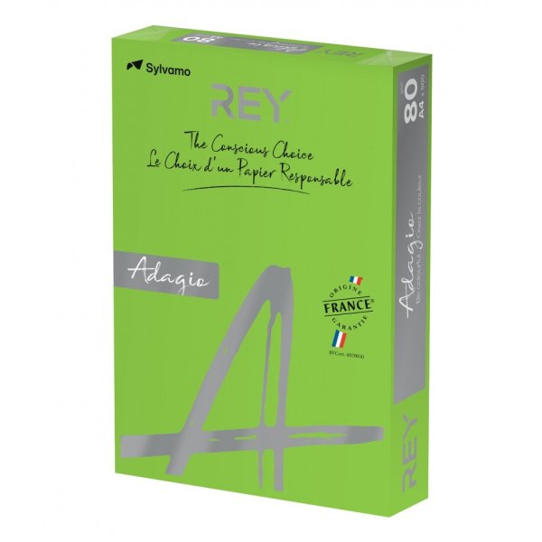 Papier ksero REY ADAGIO, A4, 80gsm, 52 ciemny zielony intense *RYADA080X433 R200