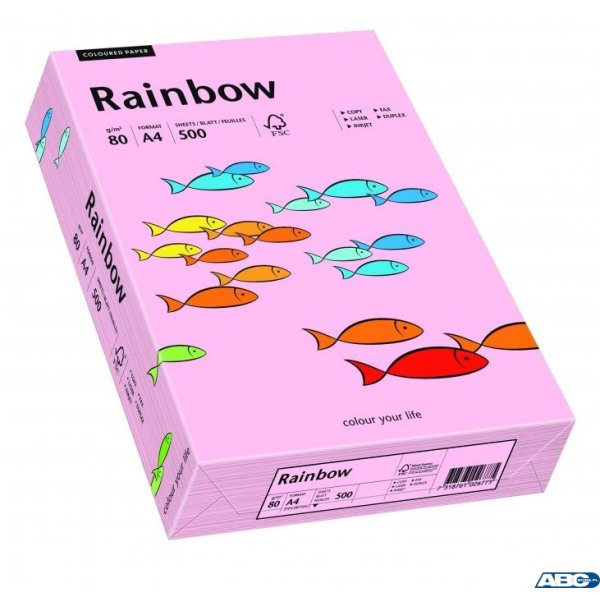 Papier xero kolorowy RAINBOW jasnoróżowy R54 88042519