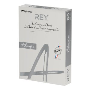 Papier ksero REY ADAGIO, A4, 80gsm, 06 szary vive / bright *RYADA080X409 R100