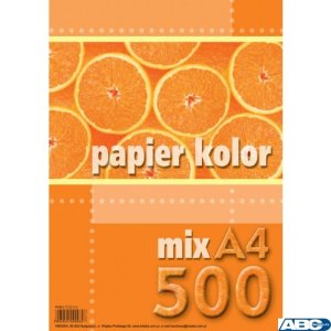 Papier xero A4 mix kolorów (500 arkuszy) KRESKA