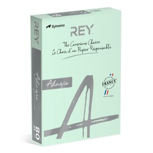 Papier ksero REY ADAGIO, A4, 80gsm, 81 j.zielony VIVE / BRIGHT *RYADA080X434 R200, 500 ark.