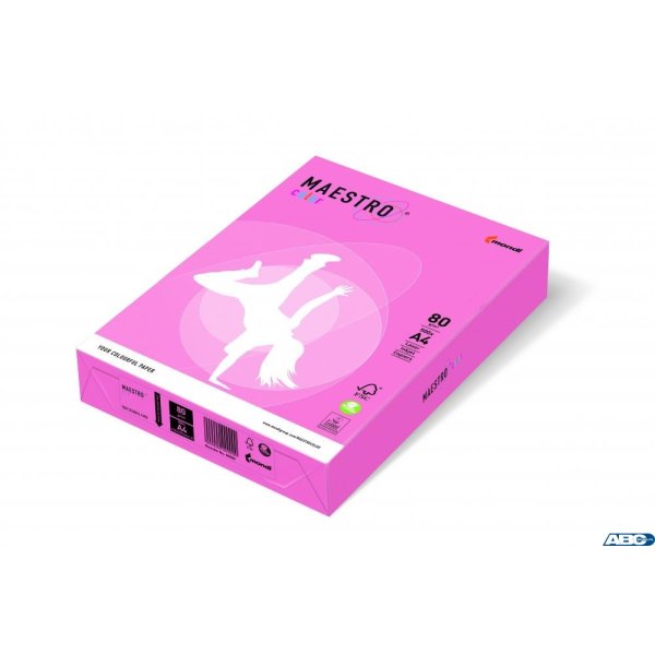 Papier xero MAESTRO COLOR A4 80g OPI74 flamingo