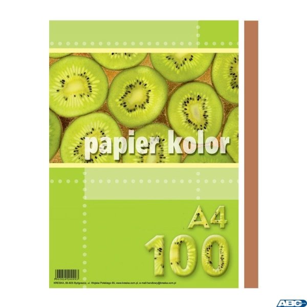Papier xero A4 brązowy (100 arkuszy) KRESKA