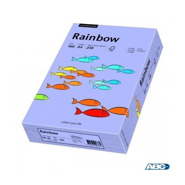 Papier xero A4/160g fiolet R60 RAINBOW 88042571 250ark