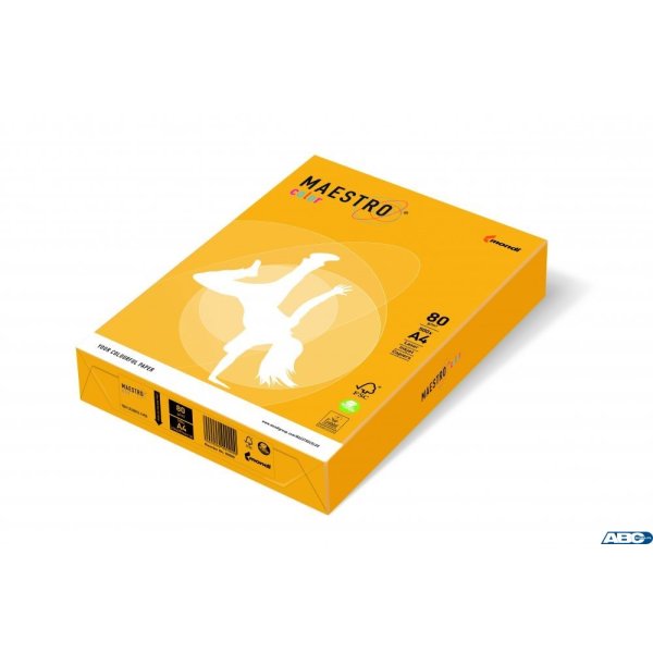 Papier xero MAESTRO COLOR A4 80g SY40 żółty słoneczny