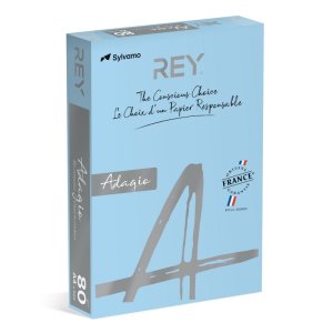 Papier ksero REY ADAGIO, A4, 80gsm, 48 j.niebieski VIVE / BRIGHT *RYADA080X421 R200, 500 ark.
