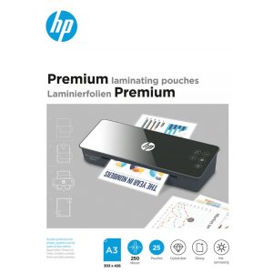 Folie laminacyjne HP PREMIUM, A3, 250 mic, 25 szt., przezroczyste / połysk
