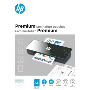 Folie laminacyjne HP PREMIUM, A3, 125 mic, 50 szt., przezroczyste / połysk