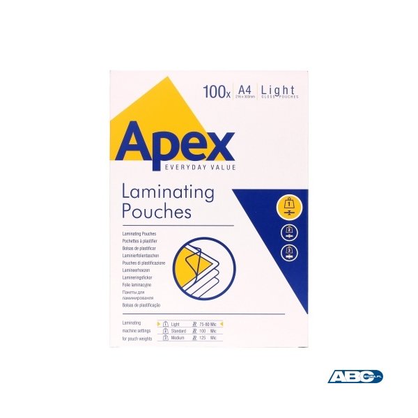 APEX folie do laminacji A3 LIGHT op. 100szt. 6001901 FELLOWES