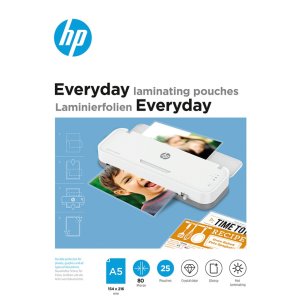 Folie laminacyjne HP EVERYDAY, A5, 80 mic, 25 szt., przezroczyste / połysk
