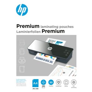 Folie laminacyjne HP PREMIUM, A4, 250 mic, 50 szt., przezroczyste / połysk