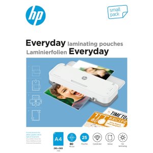 Folie laminacyjne HP EVERYDAY, A4, 80 mic, 25 szt., przezroczyste / połysk
