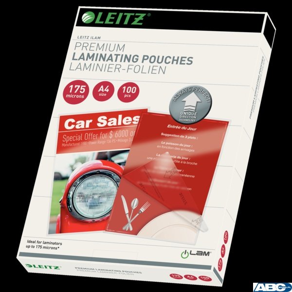 Folia do laminacji Leitz UDT A4 175 mic., 100 szt., 74830000 (X)