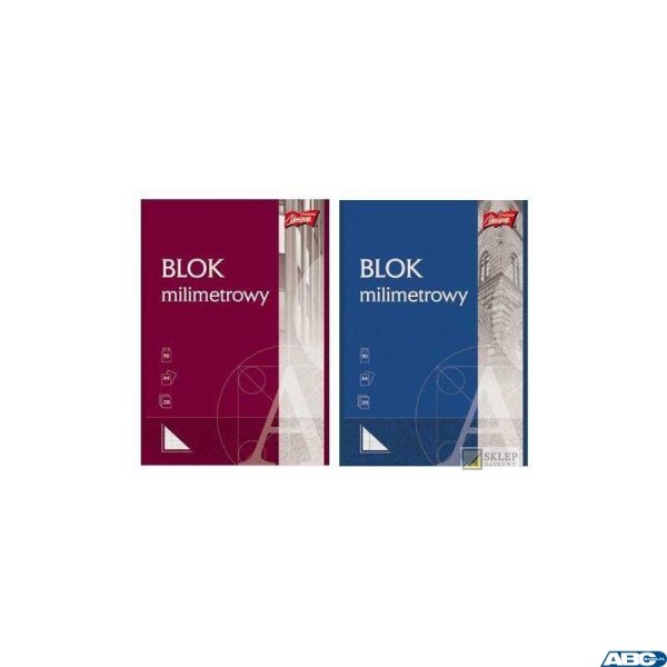 Blok milimetrowy A4 20k KRESKA  447
