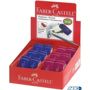 Gumka SLEEVE mini czer / nieb FC182411 FABER CASTELL (X)