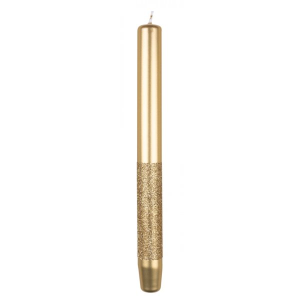 Świeca stołowa DONAU HOME Onyx, 22x250mm, 4 szt., złoty