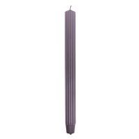 Świeca stołowa długa ryflowana DONAU HOME, 25x300 mm, 4 szt., jeżyna