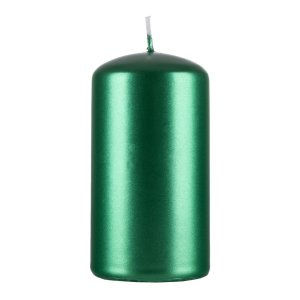 Świeca słupek DONAU HOME Standard Lakier, 60x115mm, zielony metaliczny połysk