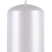 Świeca słupek DONAU HOME Adwent Lakier, 50x80mm, 4 szt., biały perła