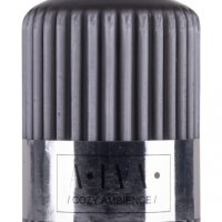 Świeca słupek ryflowana DONAU HOME Alva, 60x90mm, antracyt