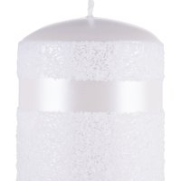 Świeca słupek DONAU HOME Milo, 70x90mm, biały perła