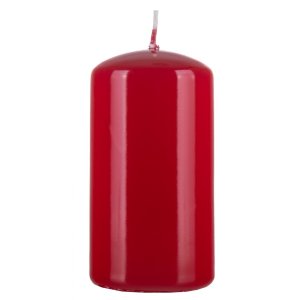 Świeca słupek DONAU HOME Standard Gloss, 60x115mm, czerwony