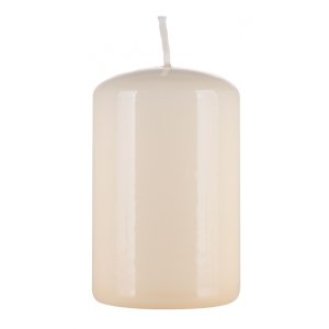 Świeca słupek DONAU HOME Standard Gloss, 50x80mm, kremowy