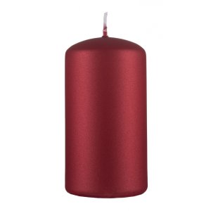 Świeca słupek DONAU HOME Standard Lakier, 60x115mm, czerwony metaliczny mat