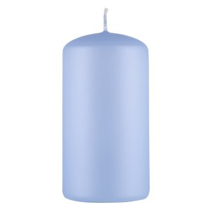 Świeca słupek DONAU HOME Standard Lakier, 60x115mm, błękit perła mat