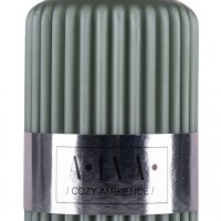 Świeca słupek ryflowana DONAU HOME Alva, 60x90mm, zielony