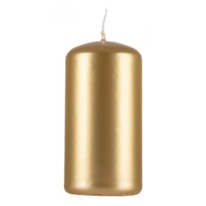 Świeca słupek DONAU HOME Standard Lakier, 50x100mm, 4 szt., złoty